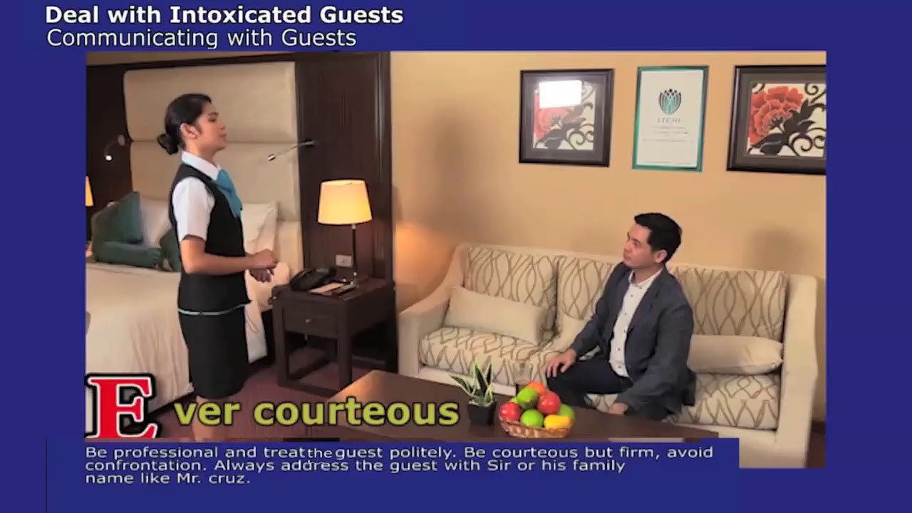 Housekeeping - Deal With Intoxicated Guest TAKE CARE [video2]