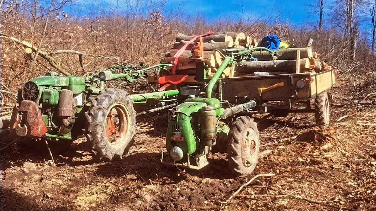 Agria 1900D Ilo DL660 Völker Triebachsanhänger 2Takt Dieselmotor