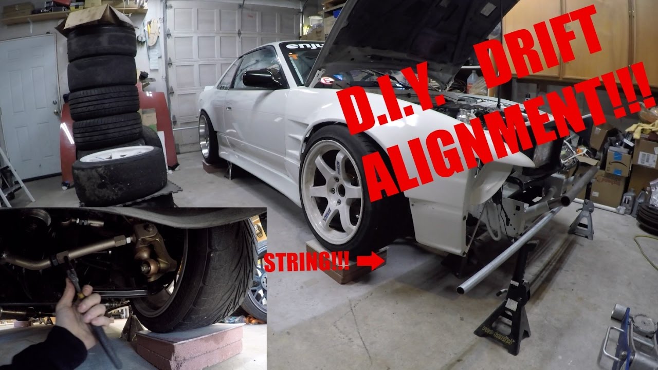 DIY DRIFT CAR ALIGNMENT ON 240SX