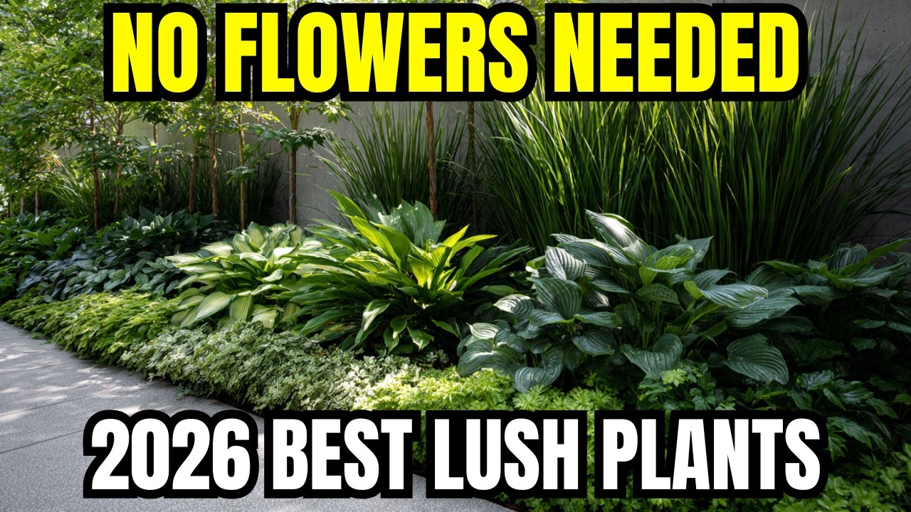 😍15 BEST OUTDOOR FOLIAGE PLANTS FOR A LUSH GREEN GARDEN | Transform Your Outdoor Space! 🍃
