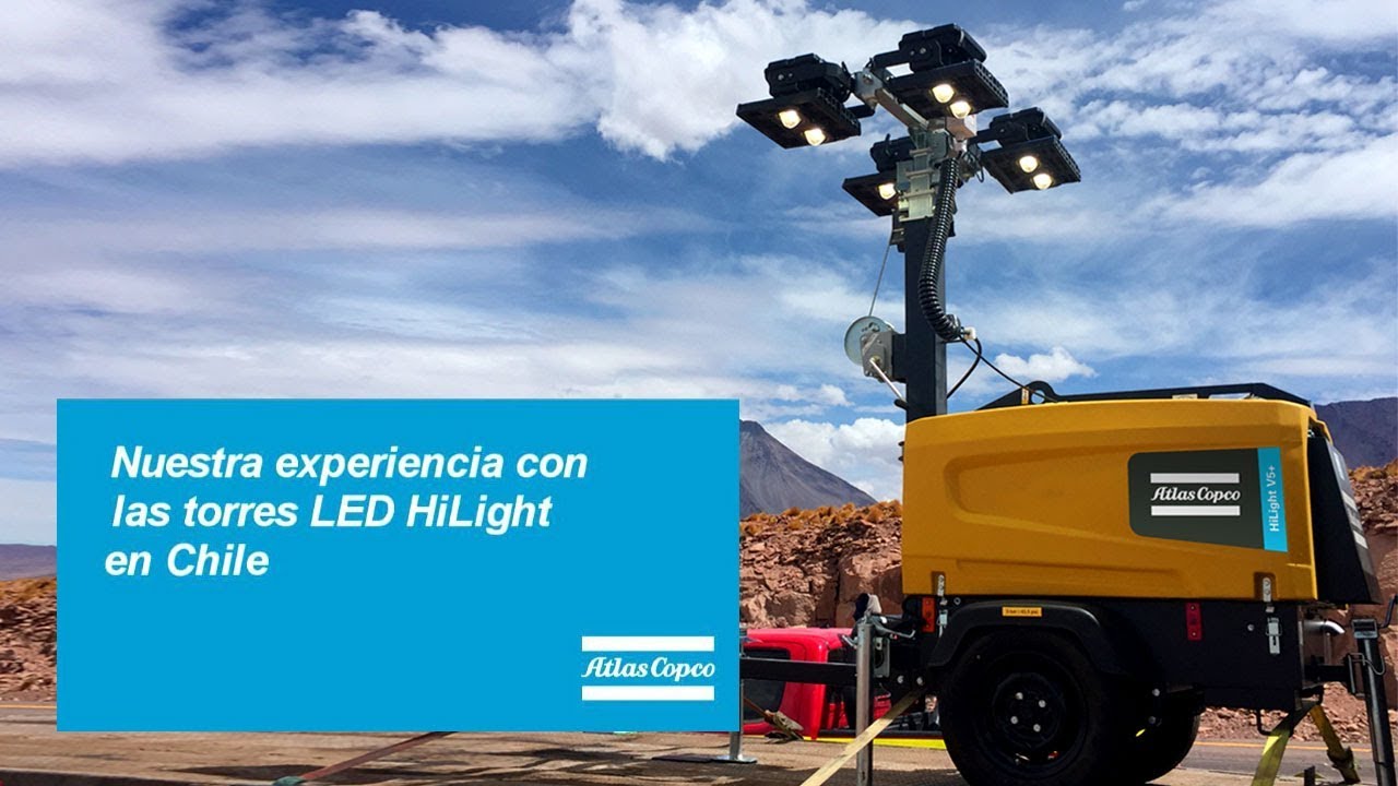 Experiencing the Power: LED portable light tower for industry and outdoor events Atlas Copco