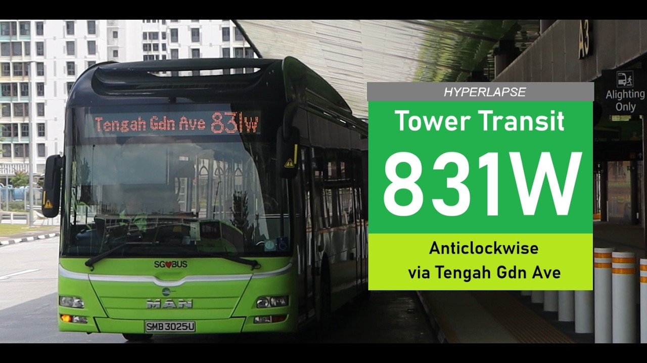[HYPERLAPSE] Tower Transit Service 831W (anticlockwise)