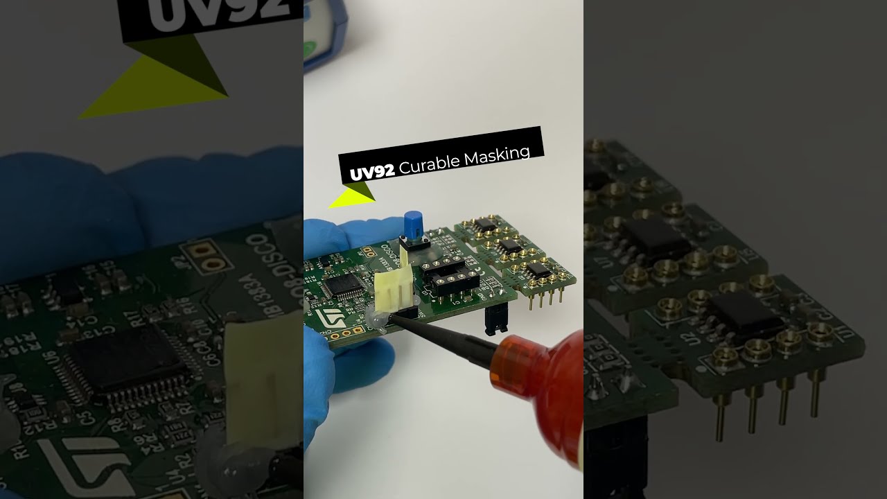 UV92 Curable Masking Gel. A temporary barrier to prevent coatings into keep out areas. #Shorts