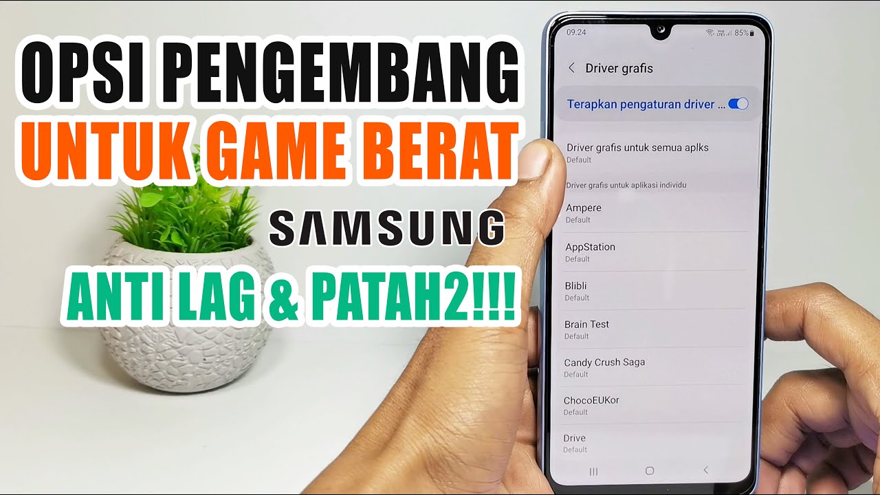 Cara Setting Opsi Pengembang Di Hp Samsung Agar Tidak Lag dan Patah Patah