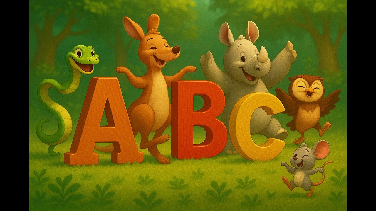 🎵 Das ABC-Lied mit Tieren 🐒 | Alphabet lernen f&uuml;r Kinder