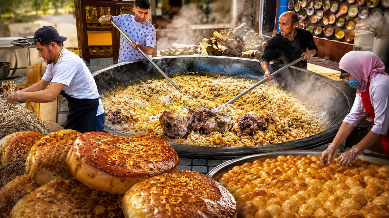 73 Million Views of Popular and Traditional UZBEK STREET FOODS | Uzbek Cuisine