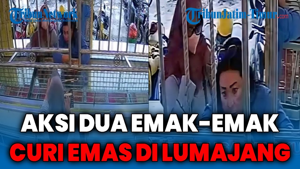 AKSI LICIK 2 Emak-emak Curi Emas di Toko Perhiasan Lumajang, Manfaatkan Kelengahan Pegawai