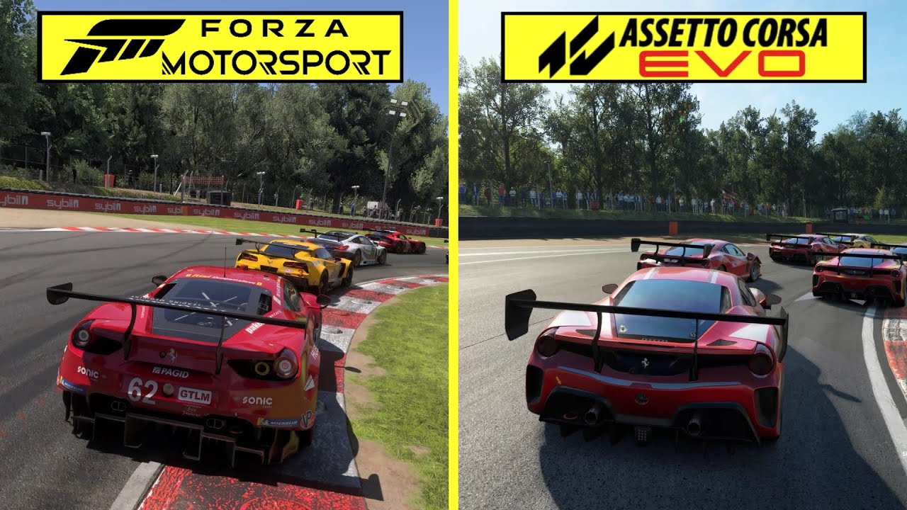 Assetto Corsa EVO vs Forza Motorsport 2023 PC RTX 4080 Graphics Comparison | Brands Hatch