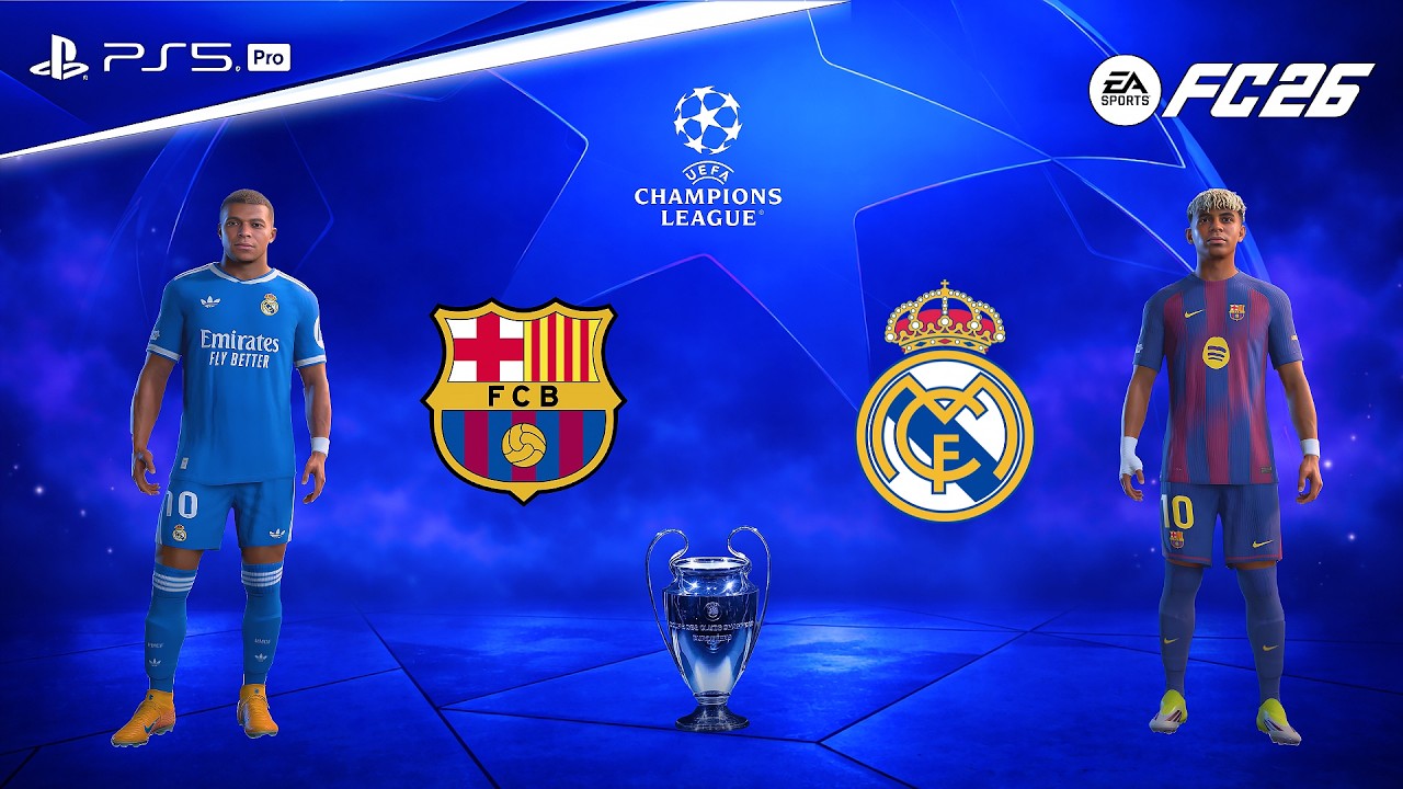 Barcelona vs Real Madrid 🔥 UEFA Champions League Final | FC 26 PS5 Pro Gameplay