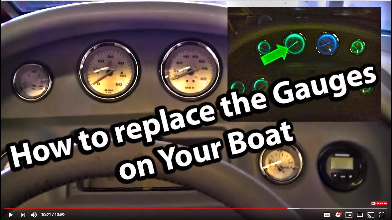 How to Replace the Gauges in your boat
