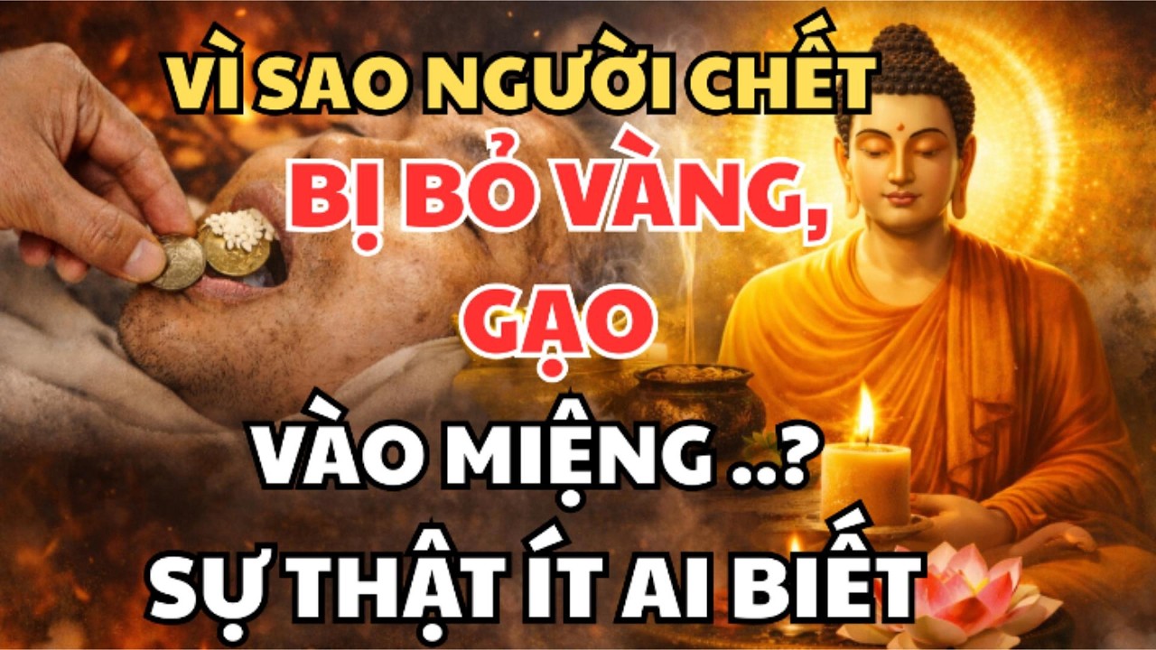 Vì Sao Người Chết Bị Bỏ Vàng, Gạo Vào Miệng? Sự Thật Tâm Linh Ít Ai Biết