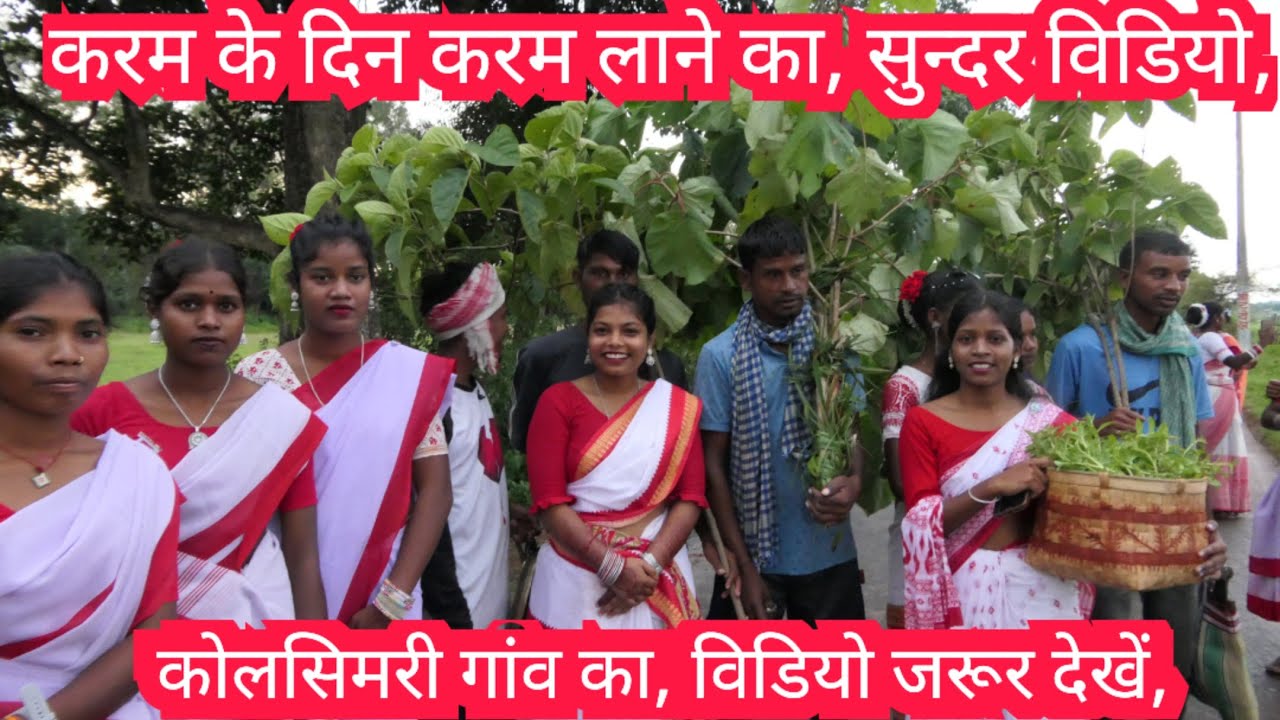 करम के दिन, करम लाने का, सुन्दर विडियो, कोलसिमरी गांव का,