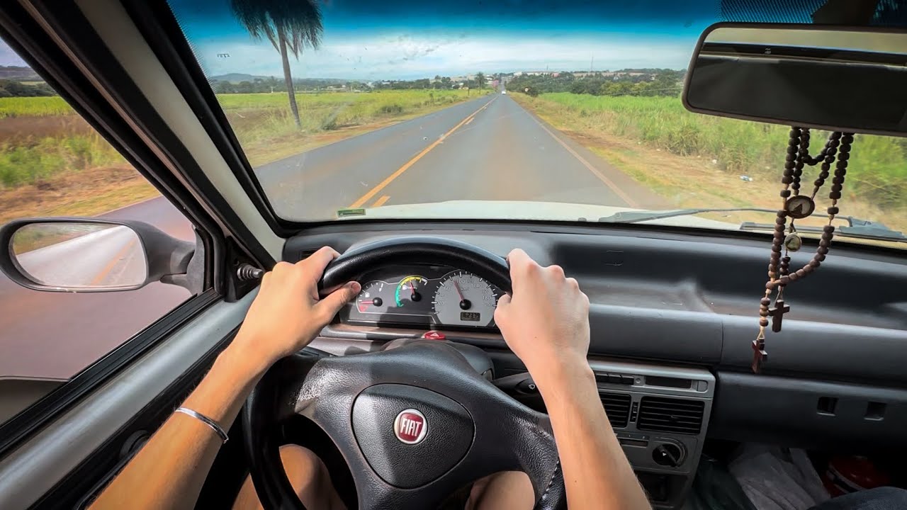TIVE QUE USAR OUTRO CARRO HOJE *Role de Fiat Uno Gráudeio*