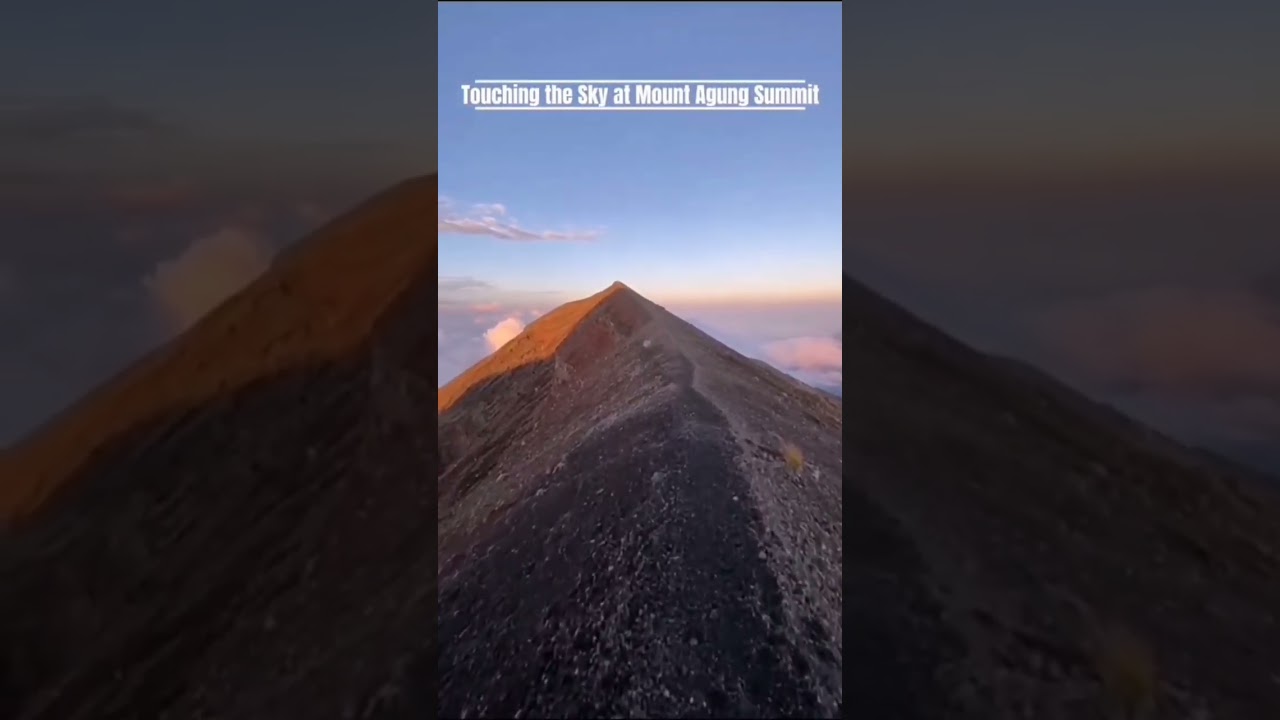 The sunrise from Agung's peak is simply unforgettable 🌄🌤️ #shorts #mountagung #bali #fyp #viral