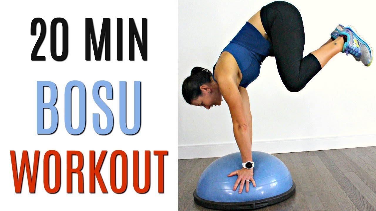20 MINUTE BOSU CARDIO WORKOUT - FULL BODY FAT BURNER