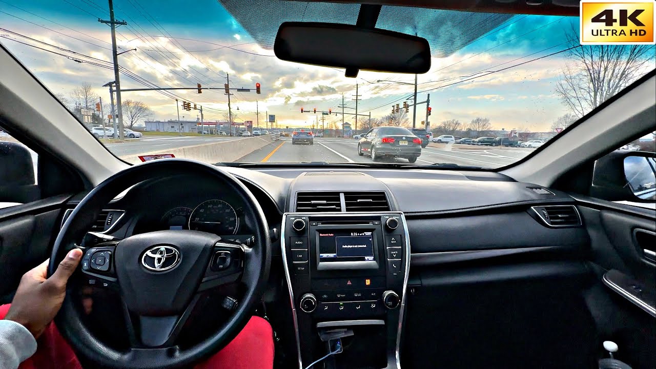POV Drive | Toyota Camry POV with Scenic Sky View