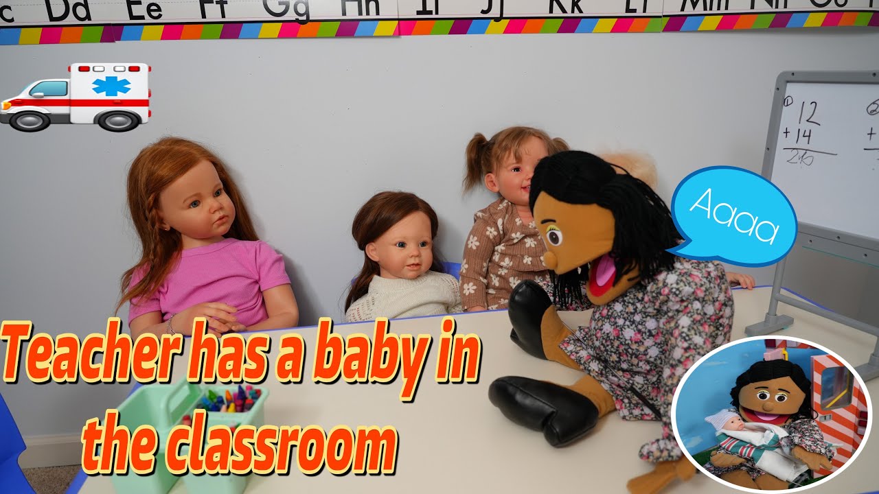 Reborn school the new teacher has a baby in the classroom funny skit reborn videos