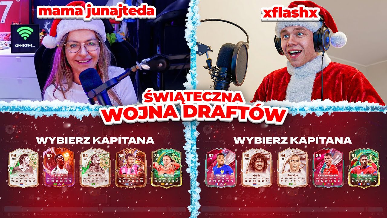 WOJNA DRAFT&Oacute;W MAMA JUNAJTEDA vs xFlaShx | ODCINEK SPECJALNY ŚWIĄTECZNA EDYCJA!