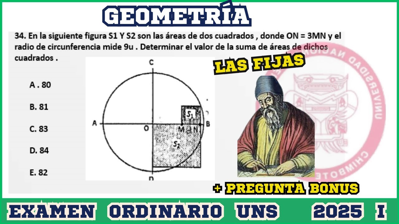 🔥 GEOMETRÍA - ÁREAS  SOMBREADAS  +PREGUNTA BONUS -FIJAS UNS 🧠✨