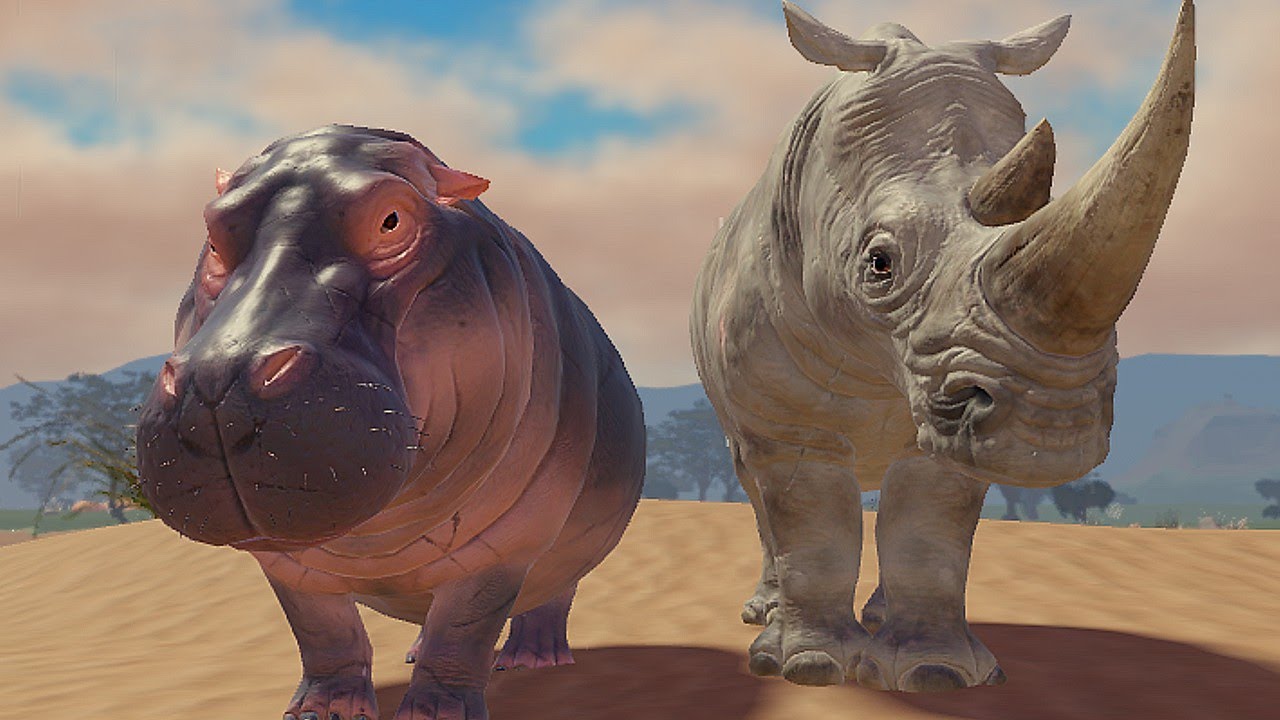 Qual animal comprar primeiro! RINOCERONTE ou HIPOPÓTAMO no Savannah Life ROBLOX