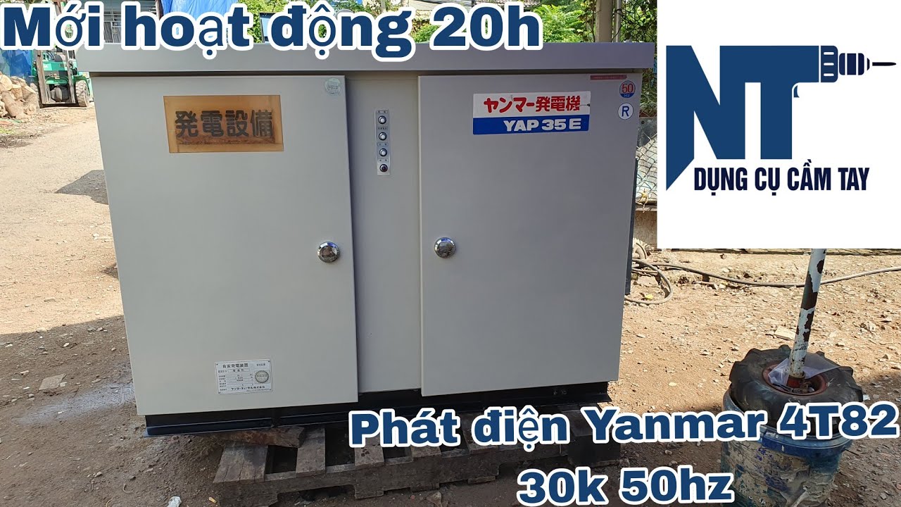 Phát điện Yanmar 4T82 30k 50hz | Mới hoạt động 20h | LH 0914711438 | Ngày 6/11/2024