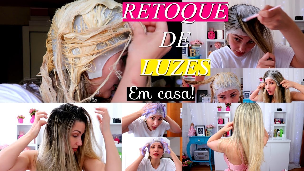 RETOQUE DE LUZES COMPLETÃO (passo a passo em casa) Por Bia Munstein
