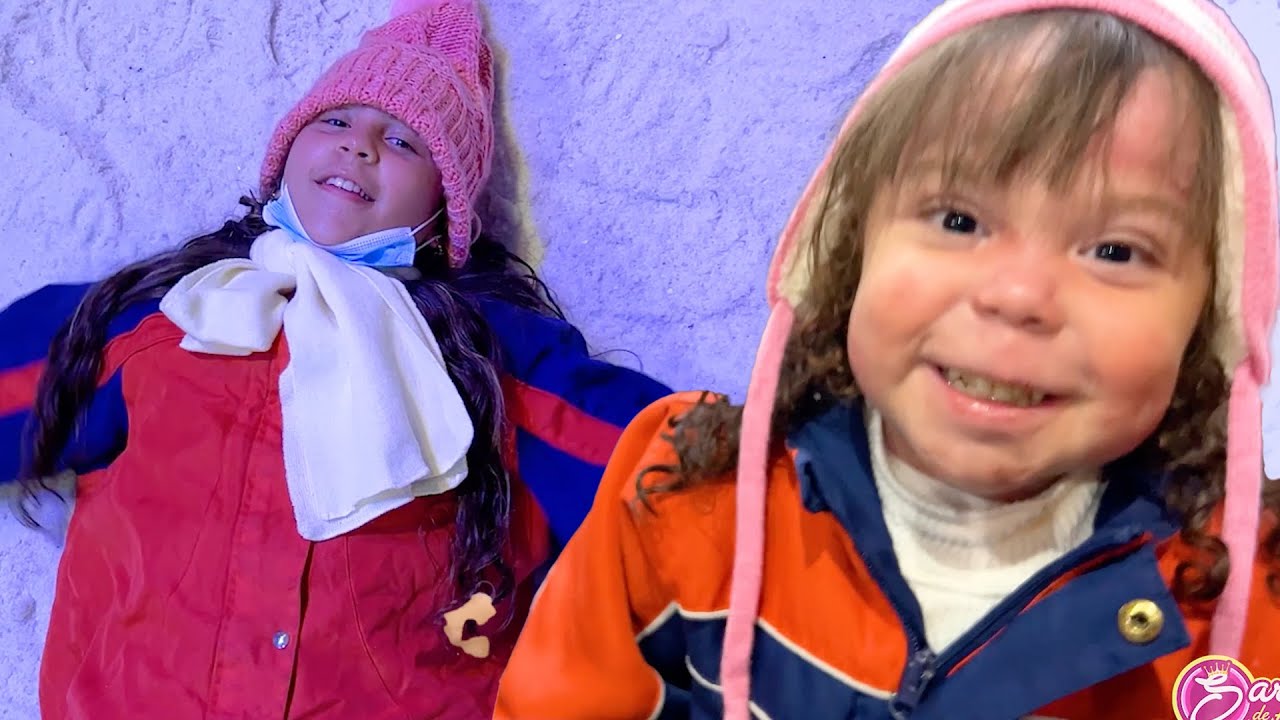SARAH E ELOAH brincam na NEVE pela PRIMEIRA VEZ história engraçadas PARA CRIANÇAS