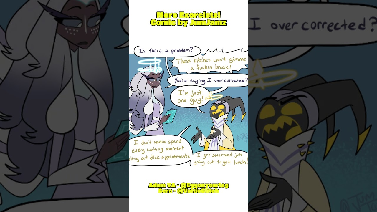 MORE EXORCISTS | Comic by JumJamz | #hazbinhotel #adamhazbinhotel #comicdub