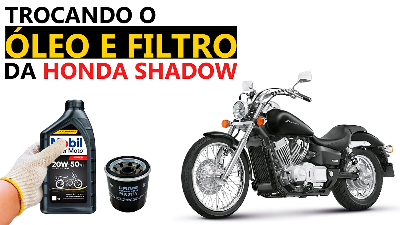 Como Trocar de Óleo e Filtro de Óleo da Honda Shadow 750 | Shadowzeiros do Brasil 🇧🇷
