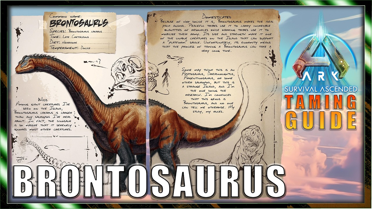 BRONTOSAURUS ZÄHMEN in ARK Ascended: Die ultimative mobile Base! (Taming Guide #18)
