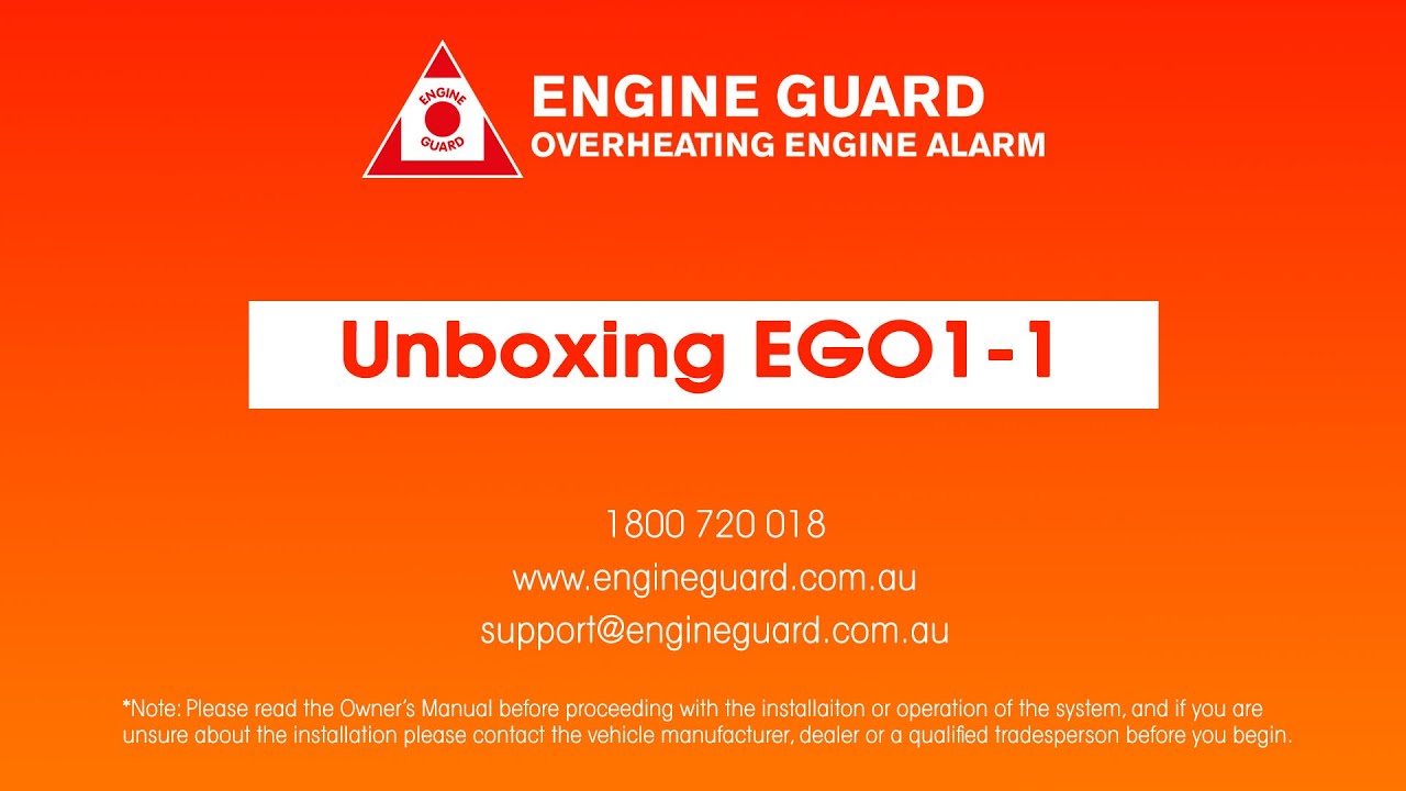 Unboxing ENGINE GUARD EGO1-1 Single Temperature Sensor System