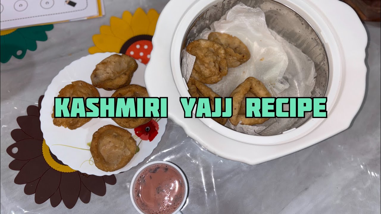 Yaji | Traditional Snack of Kashmir | Yaji Preparation with Pink Tea | Tea Snack | Evening Snack