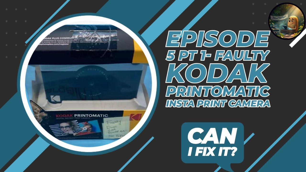 Episode 5 Part 1 - Faulty Kodak Printomatic Insta Print Camera - Can I Fix it ?