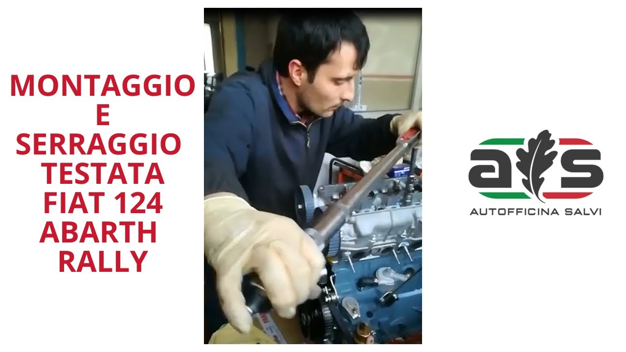 MONTAGGIO E SERRAGGIO TESTATA FIAT 124 ABARTH RALLY