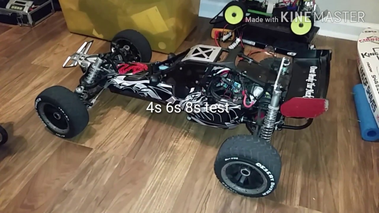 1/5 brushless Baja 5b 4s 6s 8s speed run stock gearing
