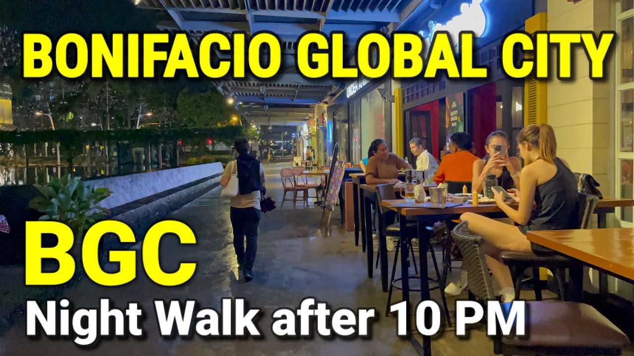 Philippines - BGC MANILA Night Walk After 10 PM | Bonifacio Global City Nightlife