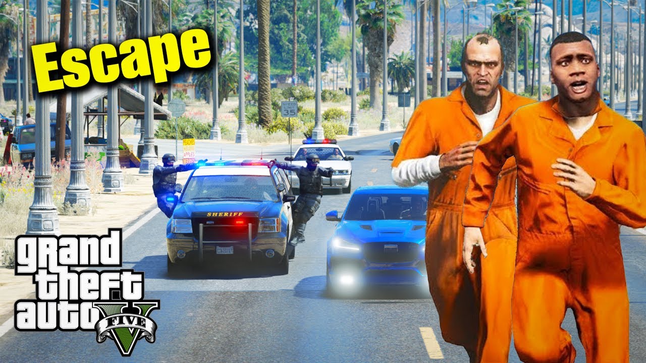 GTA 5: Escape From Prison.!!