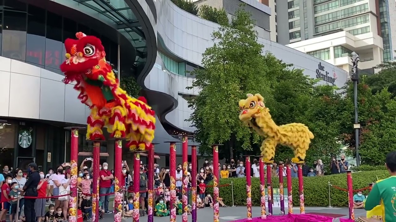 CNY 2022 - Acrobatic Lion Dance by Khuan Loke 群樂 @ The Starling Mall