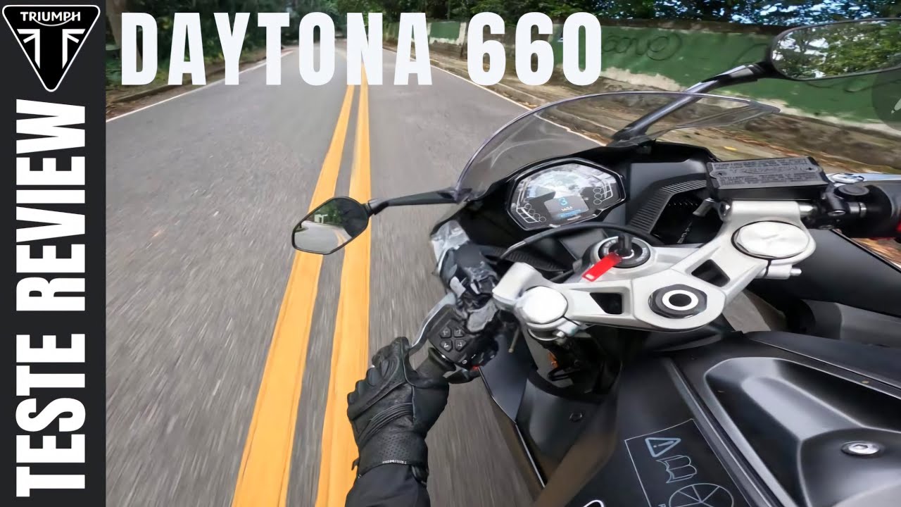 TRIUMPH DAYTONA 660  A ICÔNICA NA SERRINHA DO 