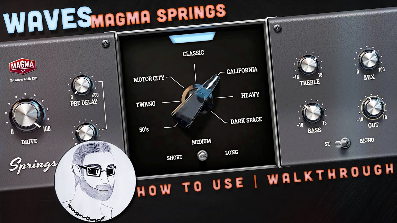 Waves Magma Springs - Walkthrough - How To Use | High Quality Vintage Spring Reverb Plugin