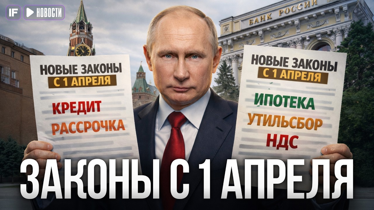 НОВЫЕ ЗАКОНЫ С 1 АПРЕЛЯ: Кредиты, рассрочки, импорт, НДС, пенсии