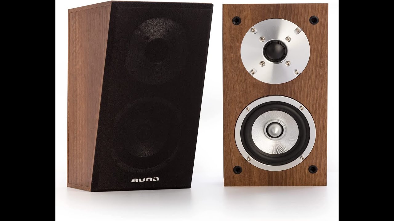 Altavoces madera Auna 60 Watios RMS  👇🏻Enlace y descripción👇🏻