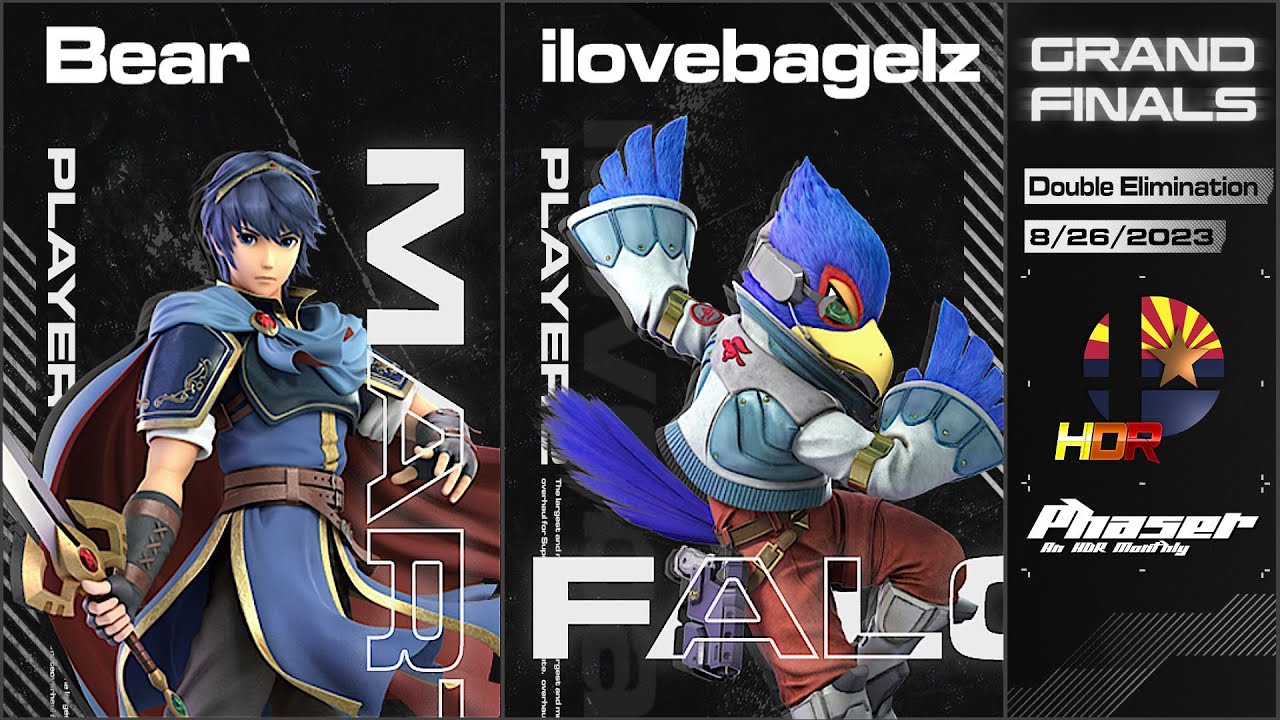 Phaser 6: Bear (Marth) vs ilovebagelz (Falco, Falcon) HDR Singles Grand Finals