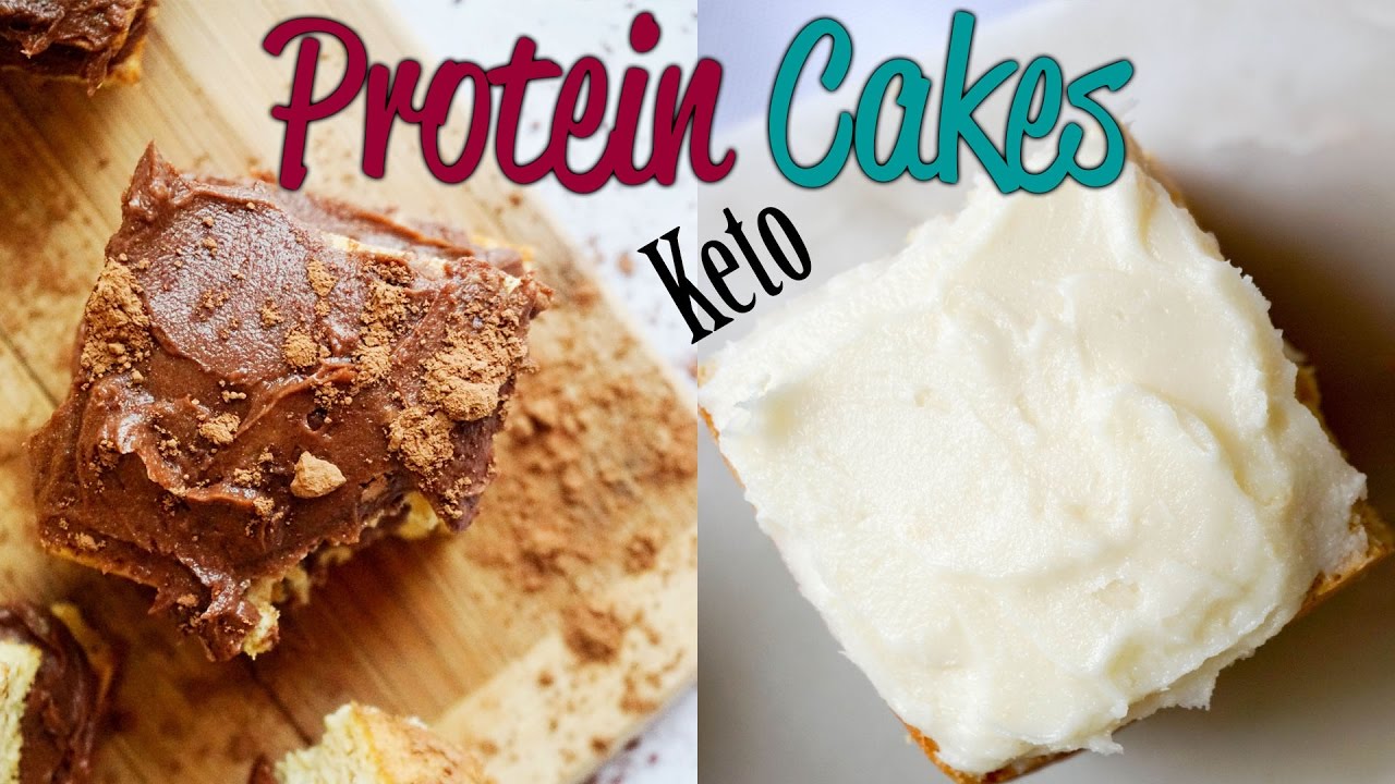 Keto Protein Cakes | Low Carb High Fat | Chocolate and Vanilla Low Carb Cake Recipes