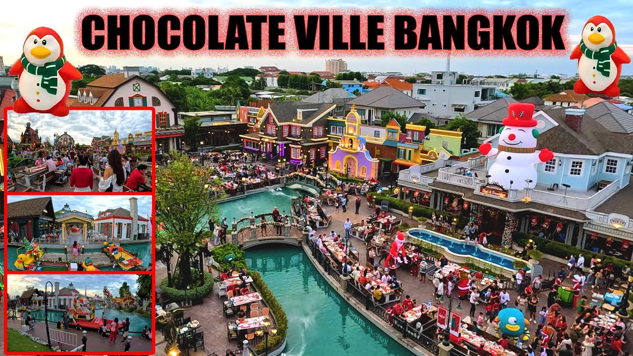【🇹🇭 4K】Chocolate Ville Bangkok Thailand 2023 and 2024 | Christmas decoration | Tourist Attraction