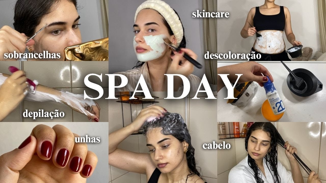 SPA DAY COMPLETO 🧖🏻‍♀️✨ autocuidado em casa || unhas, cabelo, skincare & corpo