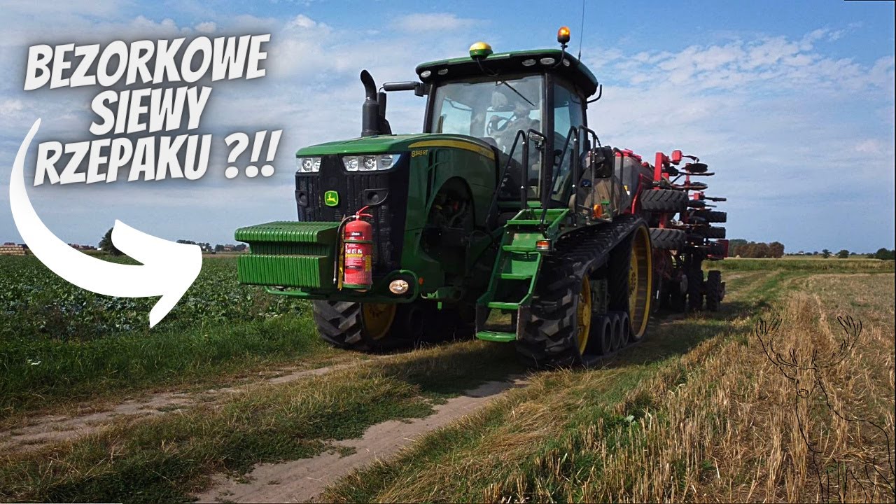 ✔ Jedyny taki w Polsce!?☆John Deere 8345RT!?☆Siewy Rzepaku Gąsienicowym kolosem?!!☆Nasiona Szymczak✔