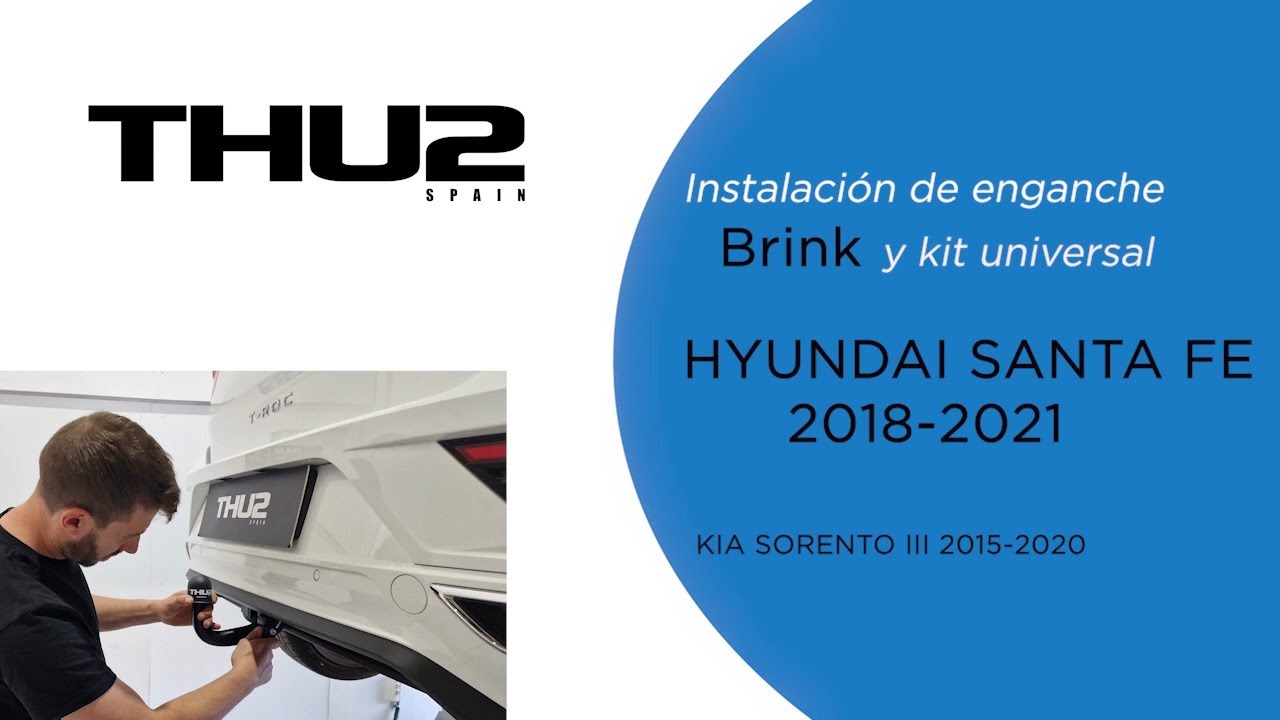 Instalación de enganche Brink en HYUNDAI SANTA FE 2018-2021