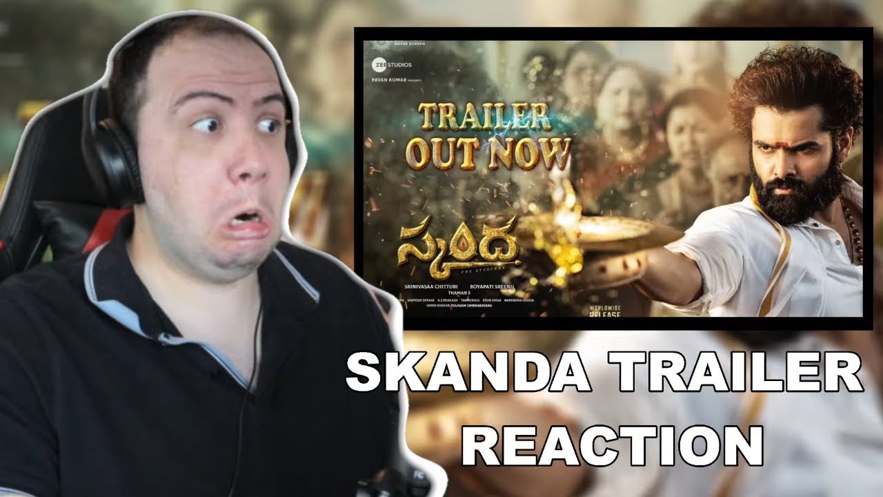 Skanda Trailer (Telugu) REACTION | Ram Pothineni, Sree Leela | Boyapati Sreenu | Thaman S