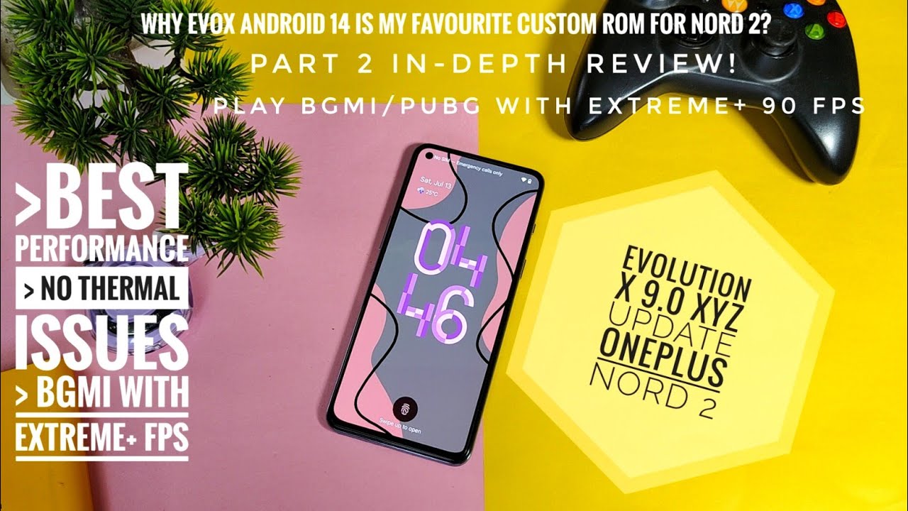 OnePlus Nord 2, обновление Android 14, лучшая игровая прошивка Evolution X 9.0